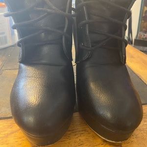 Black ankle boots